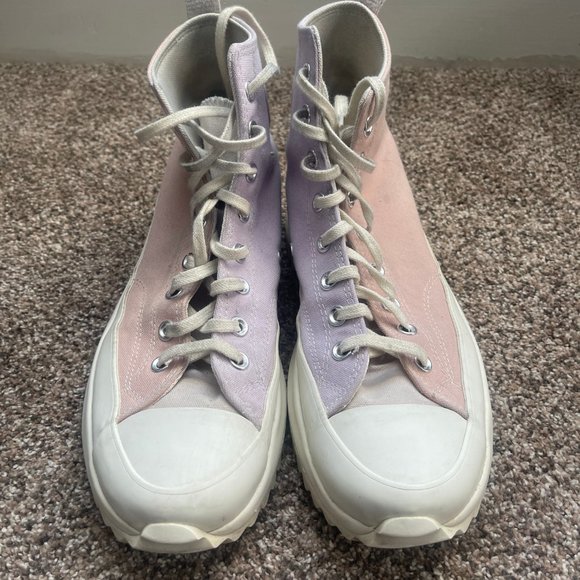 Converse Run Star Hike High Top Platform Shoes Sneakers Pink Purple, Mens 11.5 - Picture 9 of 15